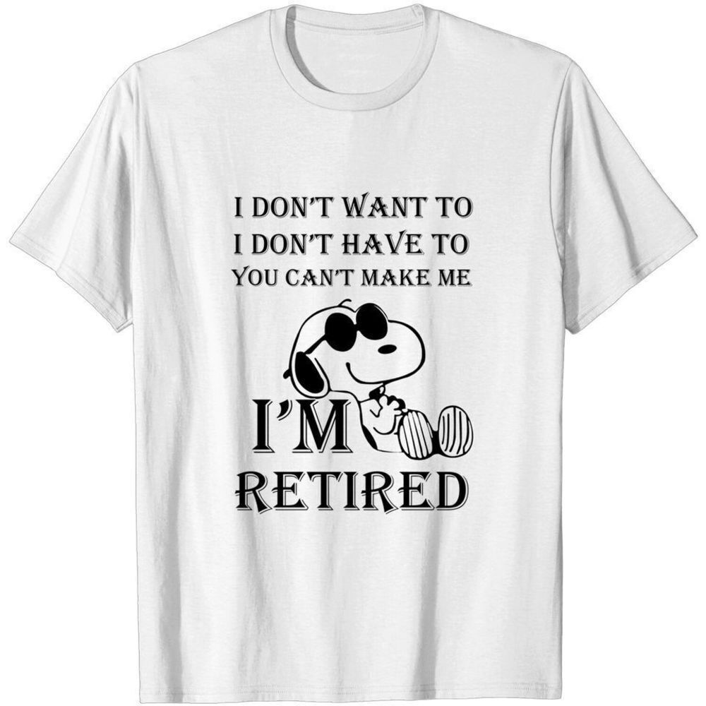 Im Retired Snoopy Unisex Tshirts Gift